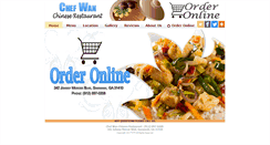 Desktop Screenshot of chefwanchinese.com