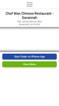Mobile Screenshot of chefwanchinese.com